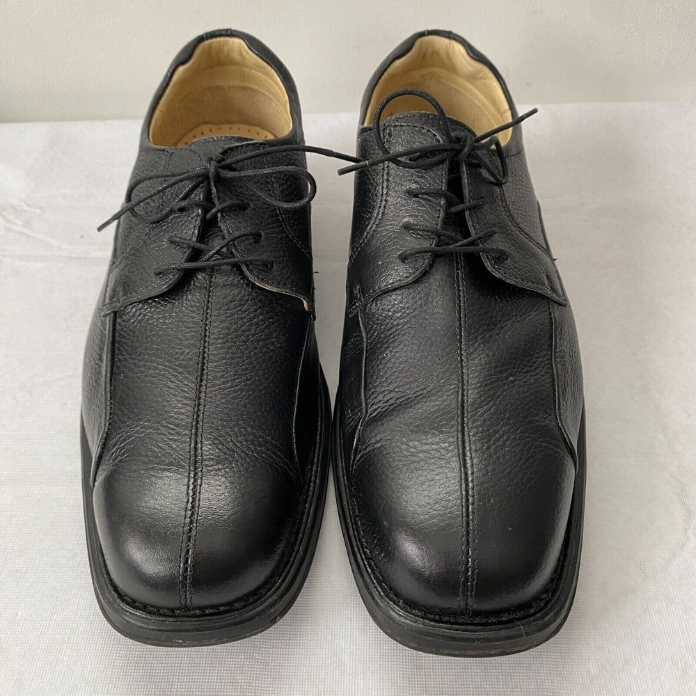 Studio Belvedere Baybridge Black Leather Lace Up Oxford Shoes Mens Size 11‎ EEE